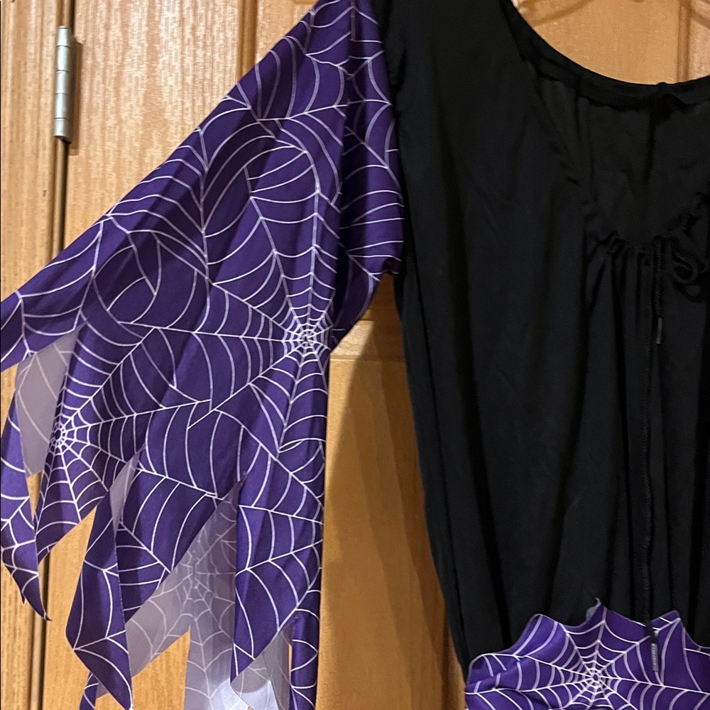 Spider woman/witch belted dress costume one size - Picture 3 of 11
